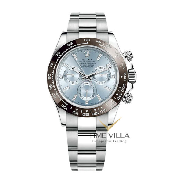 Rolex Cosmograph Daytona 116506 Ice Blue Baguette Diamond Dial Platium 40mm