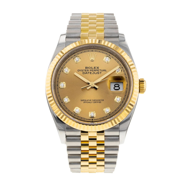 Rolex Datejust 126233 Gold Champagne Diamond