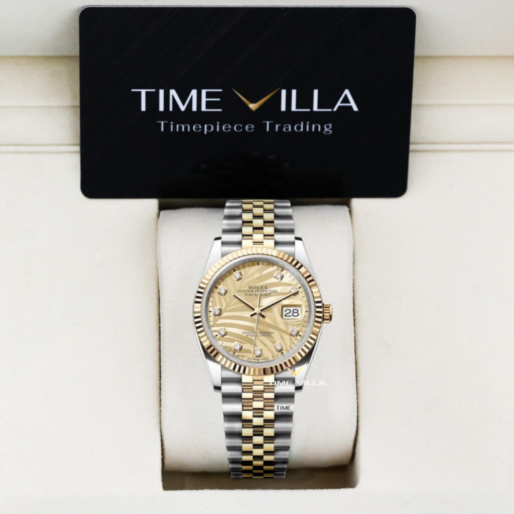 Rolex Datejust 126233 Champ Palms Dial 36mm Rolex Datejust 126233 Champ Palms Dial 36mm