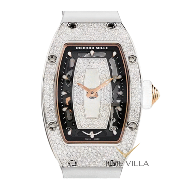 Richard Mille RM07-01 Ladies MOP Lip White Gold Snow Diamond Set