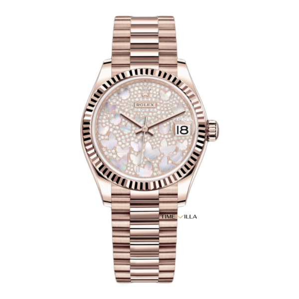 Rolex Datejust Butterfly 278275 Rosegold President