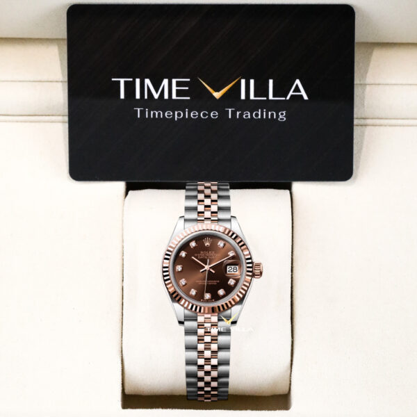 Rolex Datejust 28mm Chocolate Diamond Dial 279171