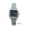 Cartier Santos Full Diamond Dial Blue size L