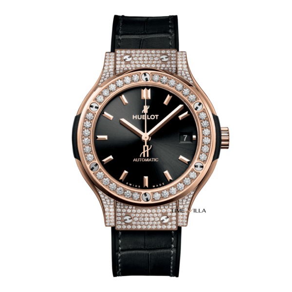 Hublot Classic Fusion King Gold Diamonds Pave 42mm