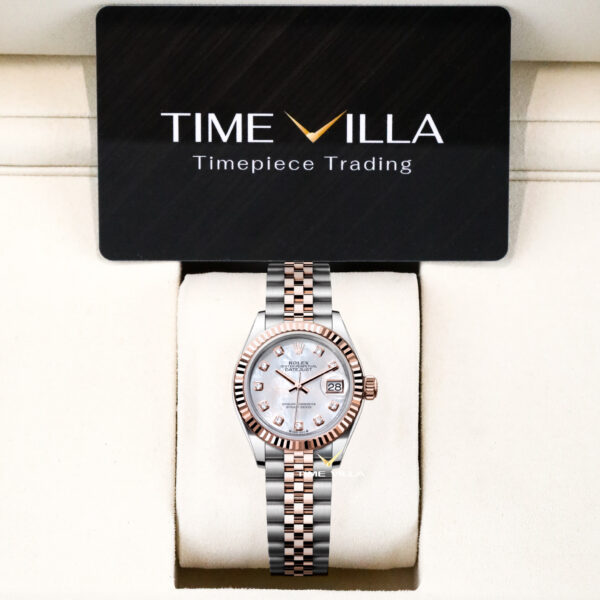 Rolex Lady-Datejust 279271 MOP Diamond Rose Gold Steel 28mm