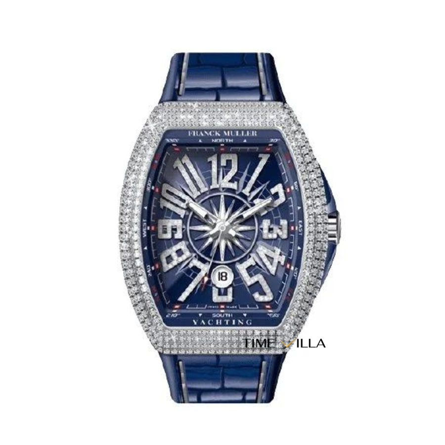 Franck Muller V41 Steel Diamond Yachting Blue Franck Muller V41 Steel Diamond Yachting Blue