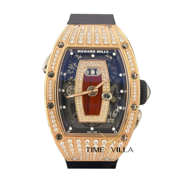 RM037 Rose Gold Jasper Medium Diamond Set_
