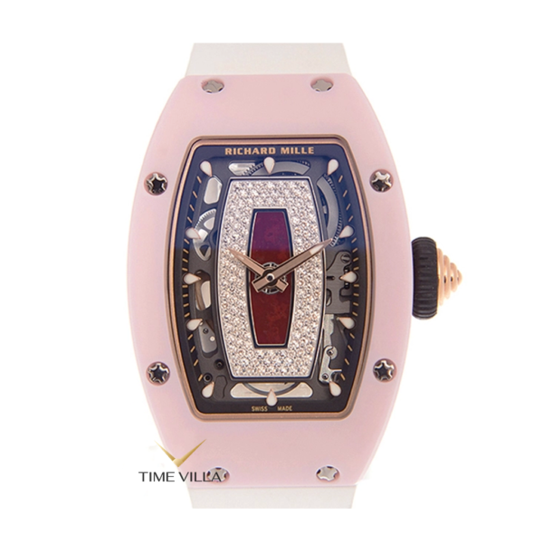 Richard Mille Ladies RM 07-01 Ceramic Pink Red Lip