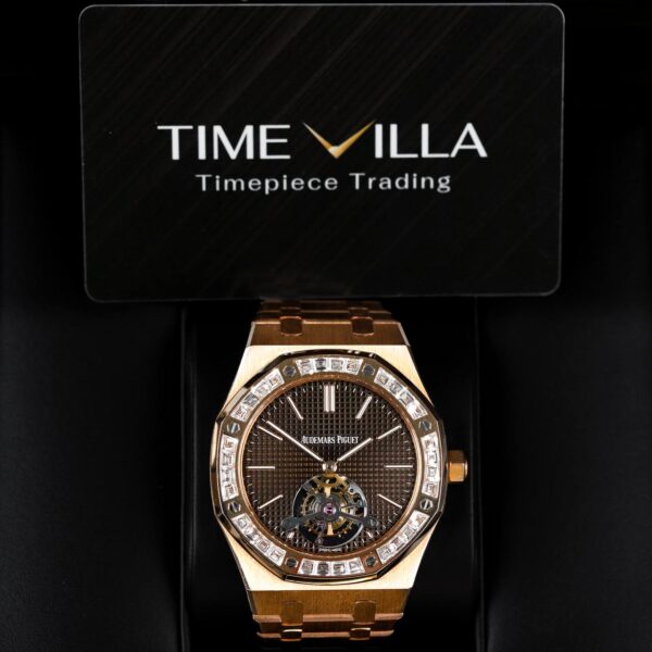Audemars Piguet Royal Oak Tourbillon 26516OR Brown Dial Baguette Diamond 41mm