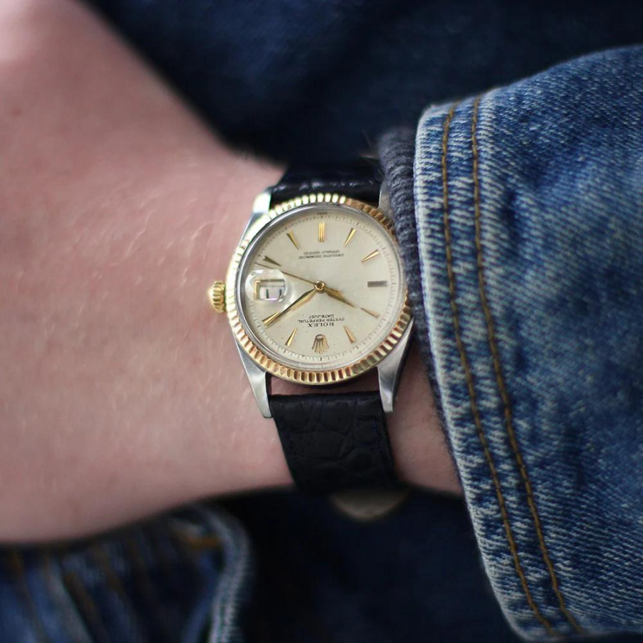 Rolex Datejust dây da