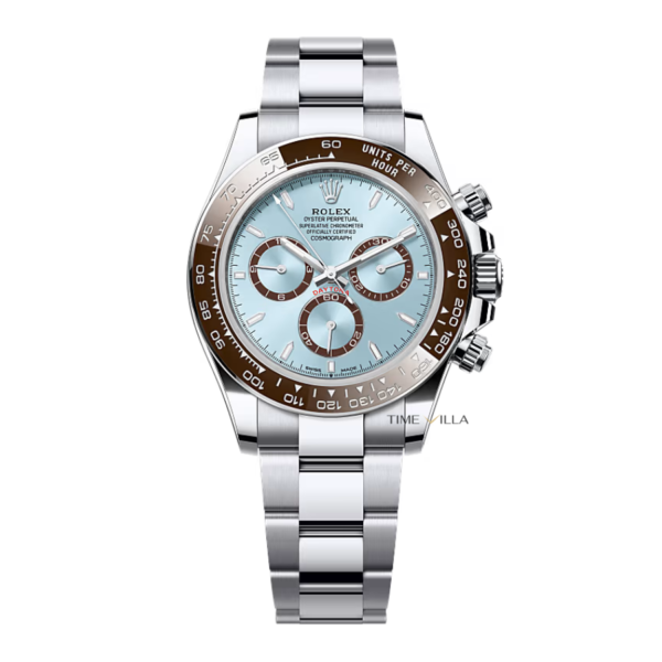 Rolex Cosmograph Daytona 126506-0001 Platium Blue Ice Dial Brown Bezel 40mm
