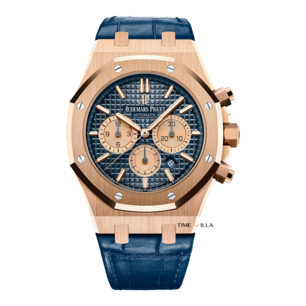 Audemars Piguet Royal Oak Chronograph 26331OR Blue Dial Leather Strap 41mm