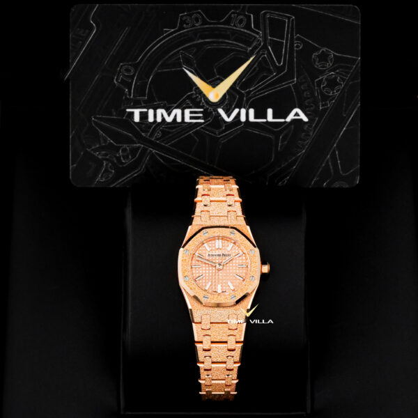 Audemars Piguet Ladies Royal Oak Mini 67630OR.GG.1312OR.01 Frosted Gold 23mm