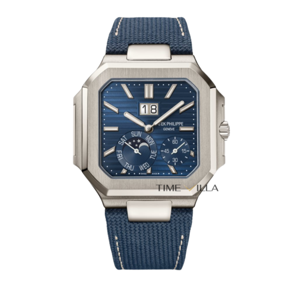 Patek Philippe Cubitus 5822P Platinum Sunburst Blue Dial 45mm