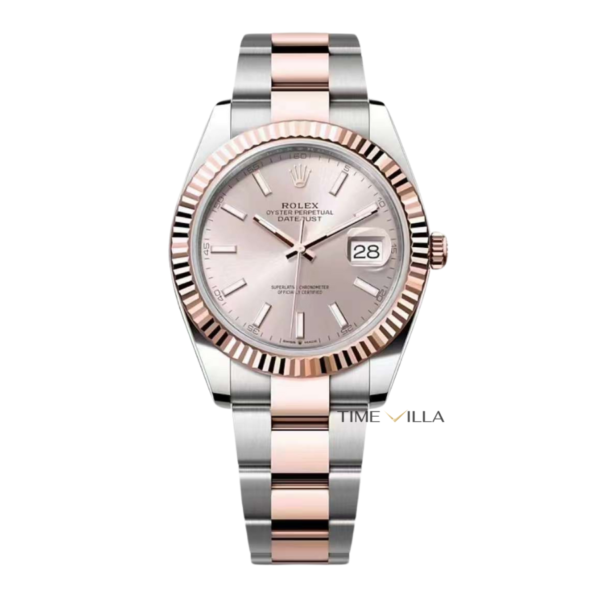 Rolex Datejust 126331 Index Sundust Dial Oyster Rose Gold Steel 41mm