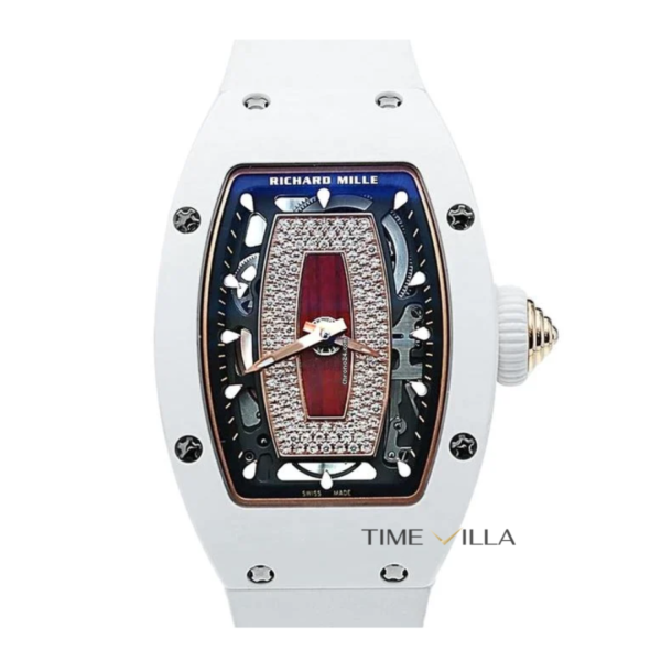 Richard Mille Ladies RM 07-01 Red Lip White Ceramic