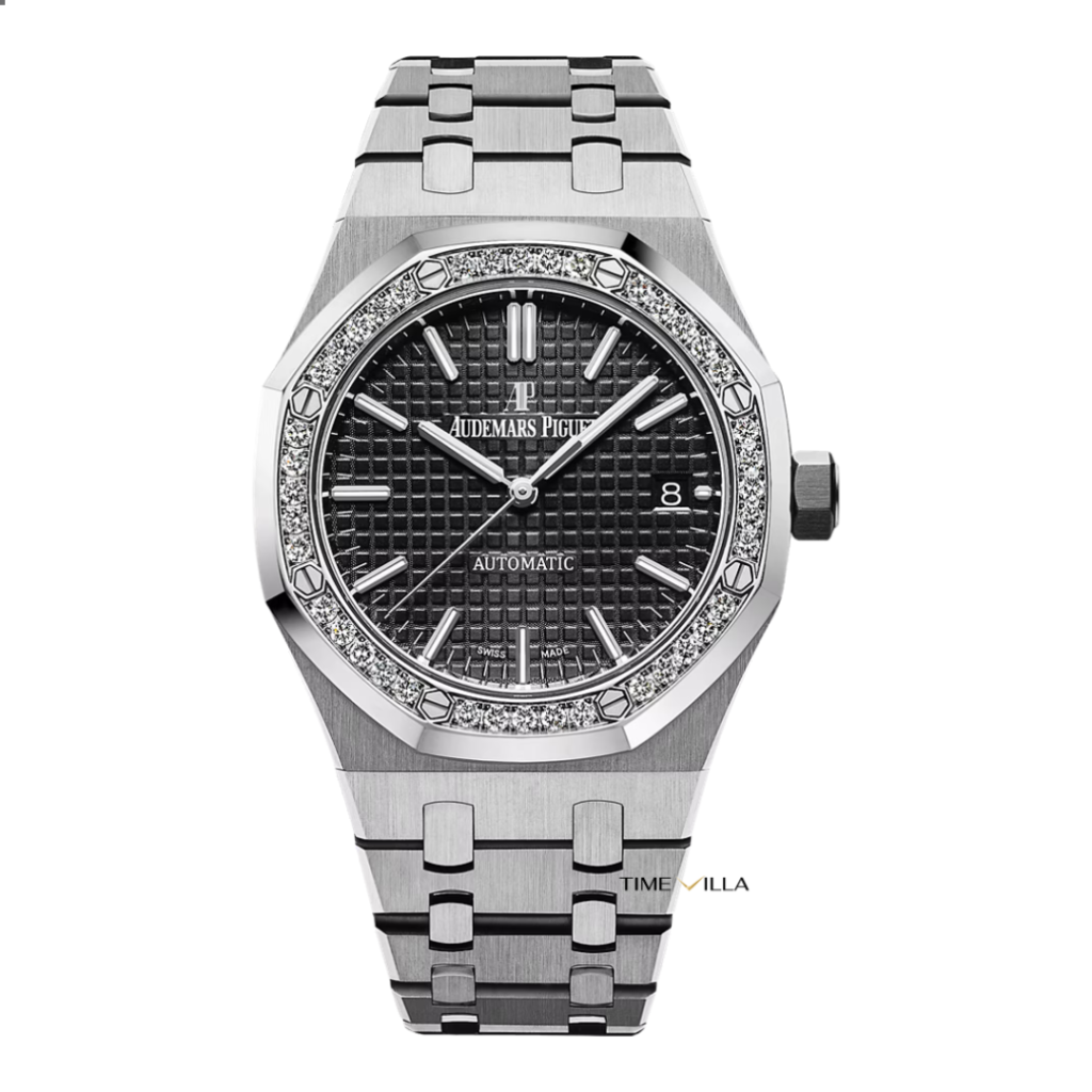 Audemars Piguet Royal Oak 15451ST Diamond Bezel Black Dial 37mm Audemars Piguet Royal Oak 15451ST Diamond Bezel Black Dial 37mm