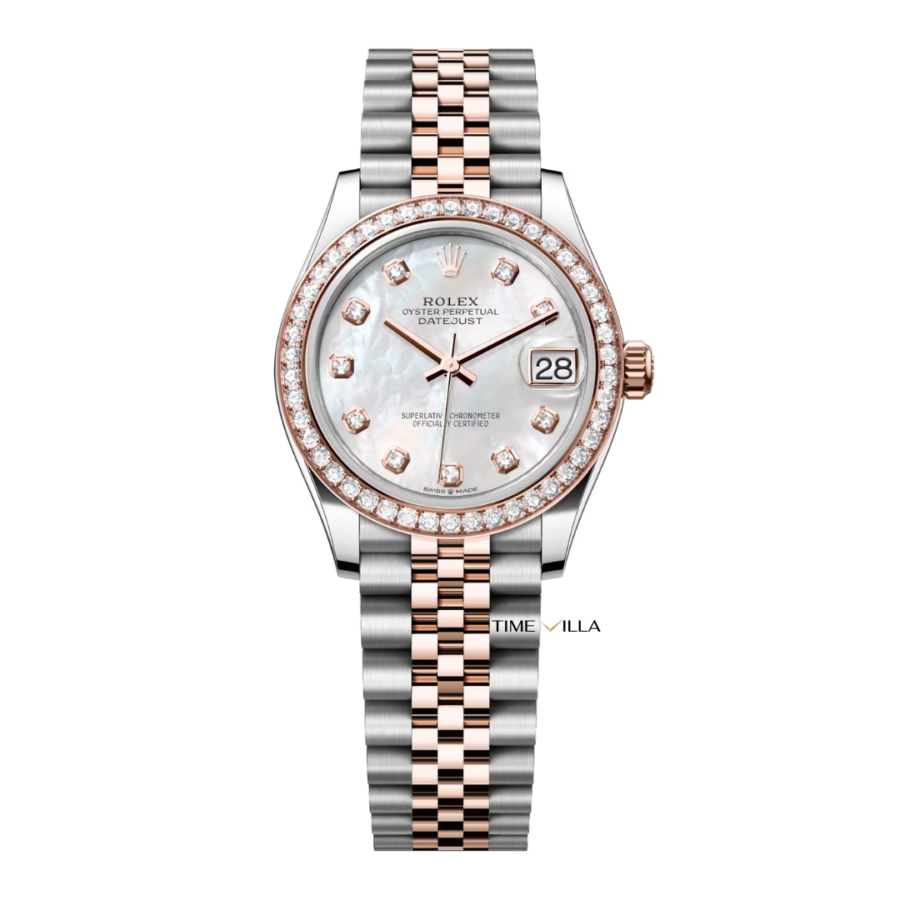 Đồng hồ Rolex nữ đính kim cương - Datejust 278381RBR MOP Dial 31mm