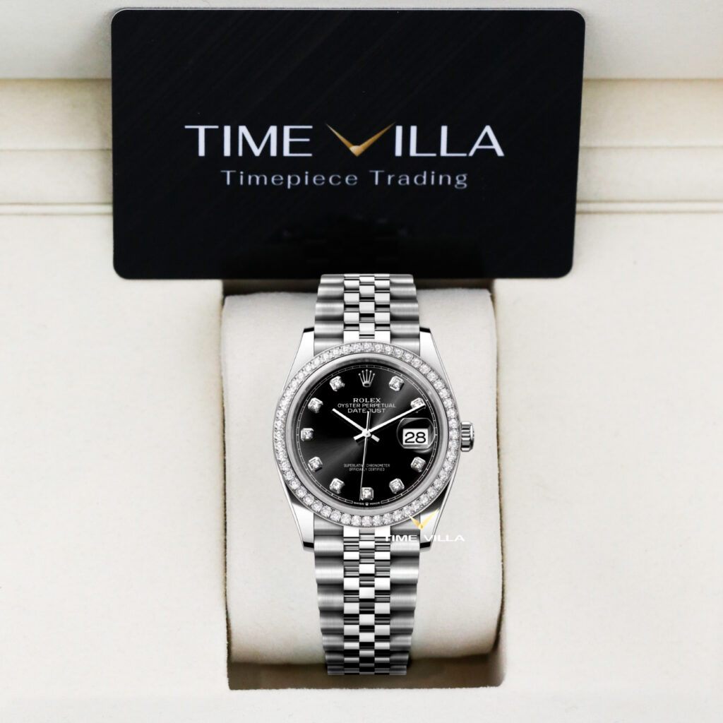 Rolex Datejust 126284RBR Black Diamond Dial Jubilee 36mm Rolex Datejust 126284RBR Black Diamond Dial Jubilee 36mm