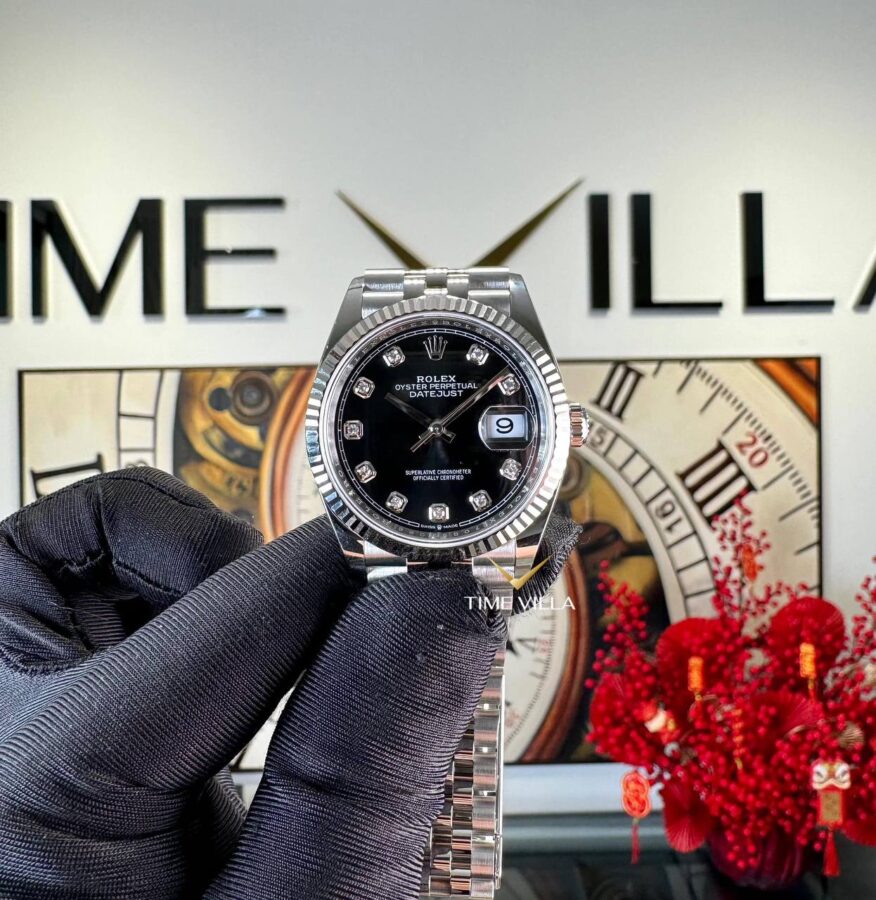 Rolex Datejust 126234 Black Diamond Dial Steel 36mm
