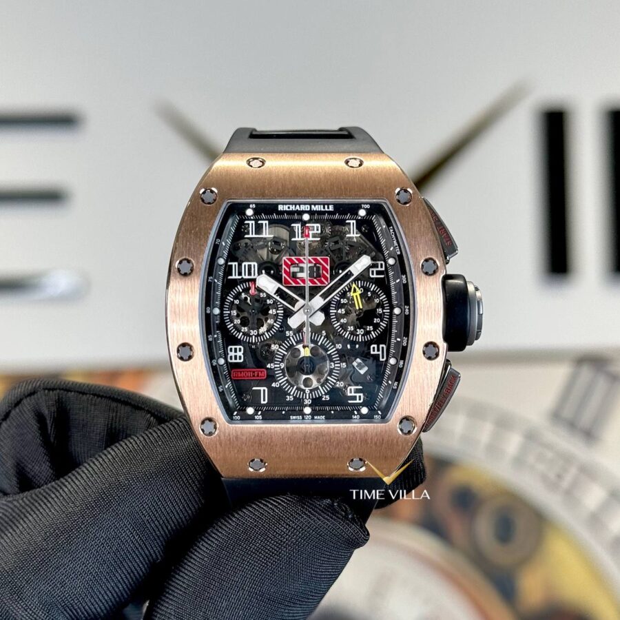 RM011 Felipe Massa Flyback Chronograph Black Titanium
