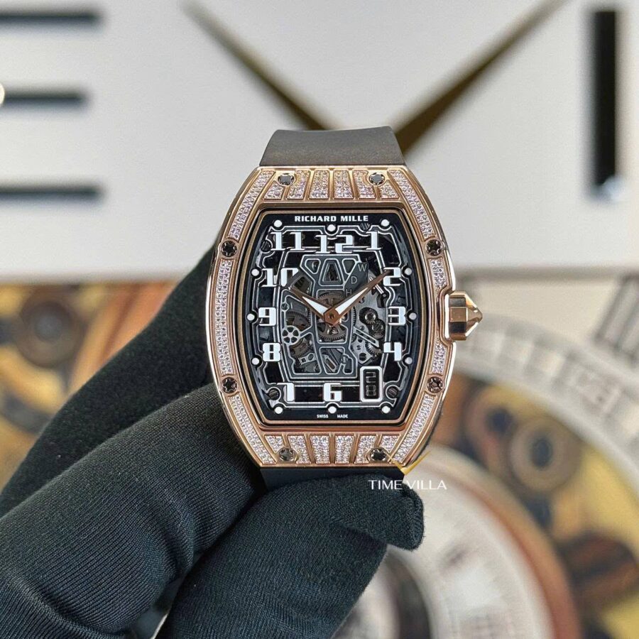 RM67-01 Rose Gold Medium Factory Diamond Set