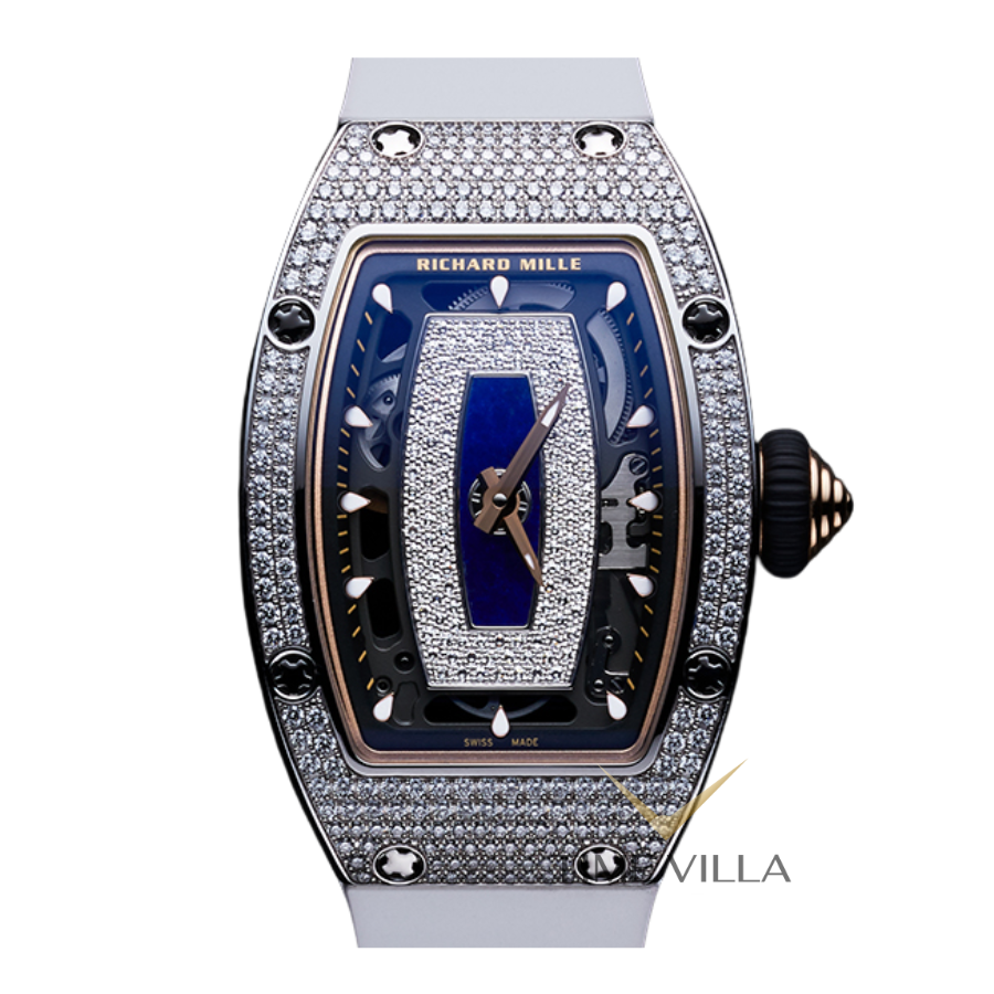 Richard Mille RM07-01 White Gold Full Diamond Black Lips Richard Mille RM07-01 White Gold Full Diamond Black Lips