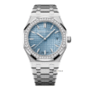 Audemars Piguet Royal Oak Ladies 77451ST.ZZ.1361ST.03 Ice Blue Dial Diamond 34mm