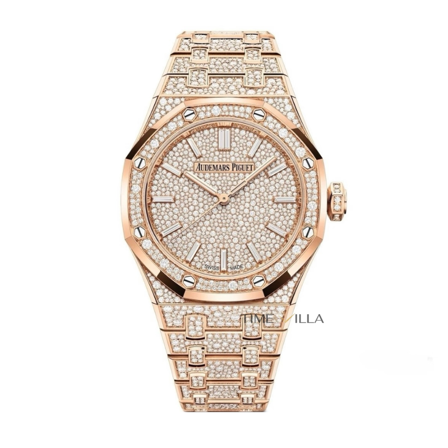 Audemars Piguet Ladies Royal Oak 155520R.ZZ.13580R.01 Full Diamond 37mm Audemars Piguet Ladies Royal Oak 155520R.ZZ.13580R.01 Full Diamond 37mm