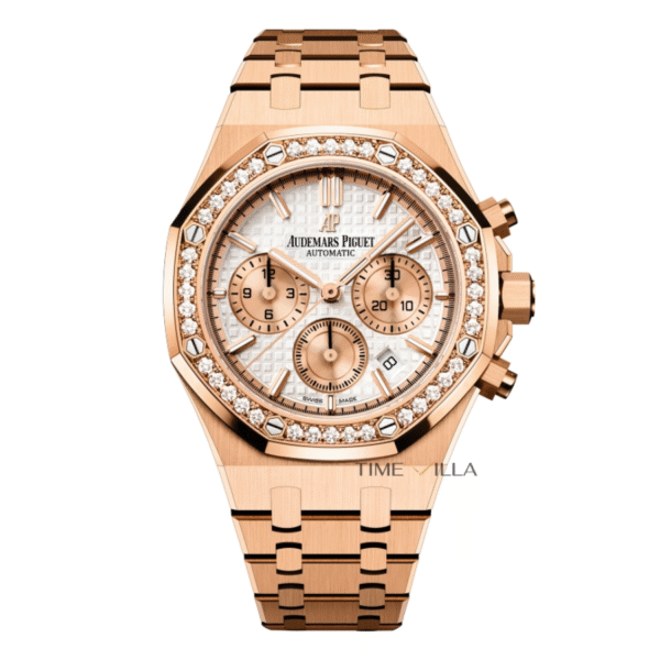 Audemars Piguet Royal Oak Chronograph 26315OR White Dial Diamond Bezel 38mm