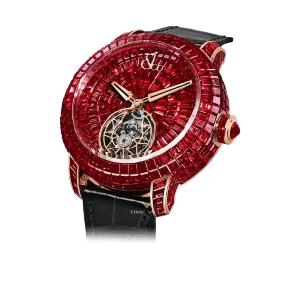 Jacob & Co Caviar Flying Tourbillon CV210.40.BR.BR.A Rubies 44mm