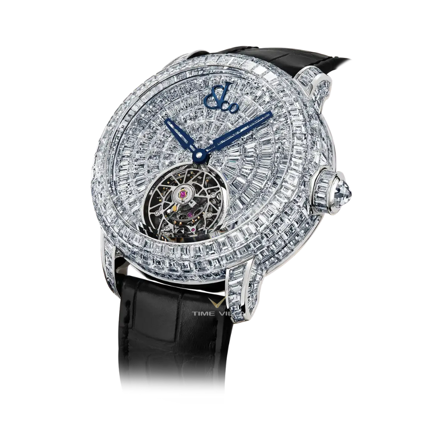 Jacob & Co Caviar Flying Tourbillon CV310.30.AB.AA.A White Sapphires 44mm Jacob & Co Caviar Flying Tourbillon CV310.30.AB.AA.A White Sapphires 44mm