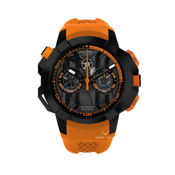 Jacob & Co Epic X Orange Chronograph Black DLC Titanium