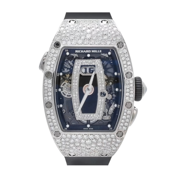 Richard Mille RM037 WG White Gold Snow Diamond Black Lips