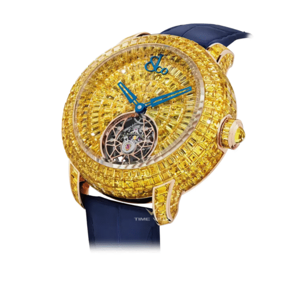 Jacob & Co Caviar Flying Tourbillon CV210.40.AB.AB.A Yellow Sapphires 44mm