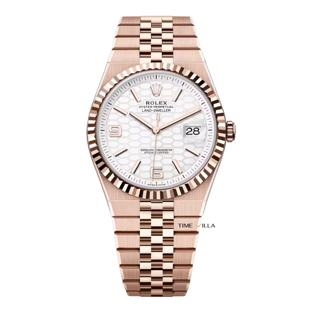 Rolex Land-Dweller M127335 Rose Gold White Dial 40mm Rolex Land-Dweller M127335 Rose Gold White Dial 40mm