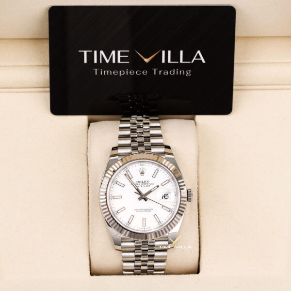 Rolex Datejust 41mm 126334-0010 White Dial Jubilee