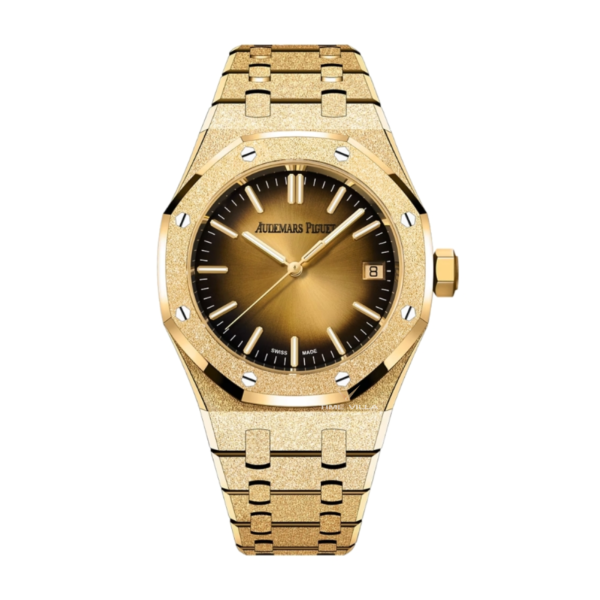 Audemars Piguet Royal Oak 15550BA.GG.1356BA.01 Smoked Dial Frosted Gold 37mm