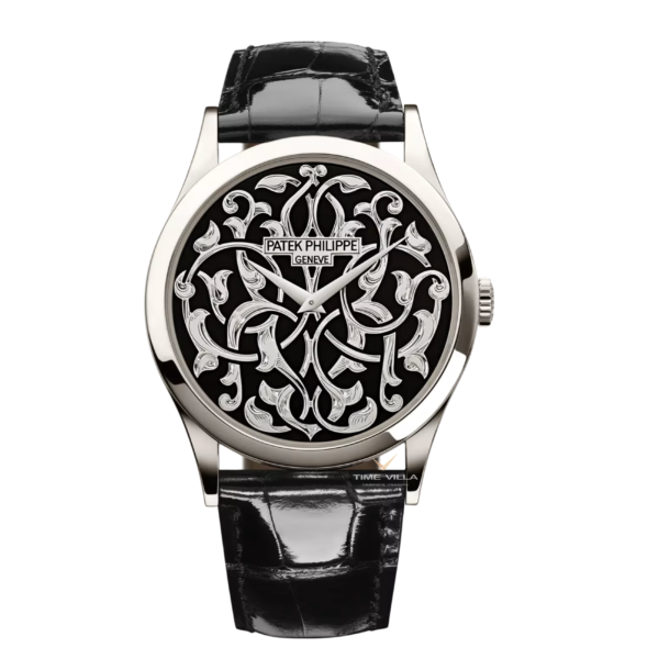 Patek Philippe Calatrava Engraved Black Dial Platium 5088/100P-001 38mm