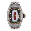 Richard Mille RM07-01 White Gold Full Snow Diamond Bracelet Red Lips