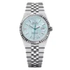 Rolex Land-Dweller 127236 Platinum Ice Blue Dial 36mm