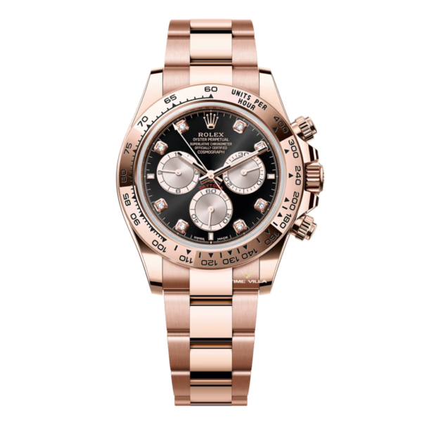 Rolex Cosmograph Daytona 126505-0015 Black Dial Diamond Everose Gold 40mm